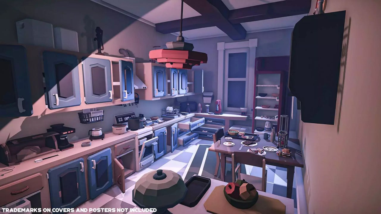 1990s Retro Game Environments: Classic Mid-Poly Rooms📱 - изображение 4